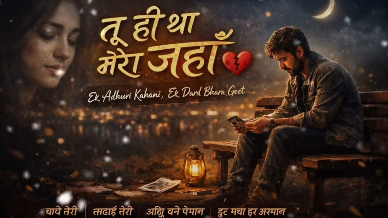 Tu Hi Tha Mera Jahan 💔 | Heart Touching Hindi Sad Song 2026|Emotional Love Story Song | Breakup Song