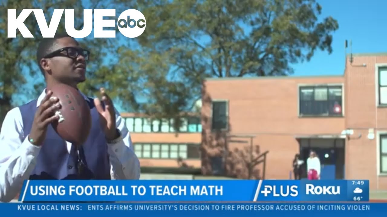 North Texas teacher uses football to help teach math