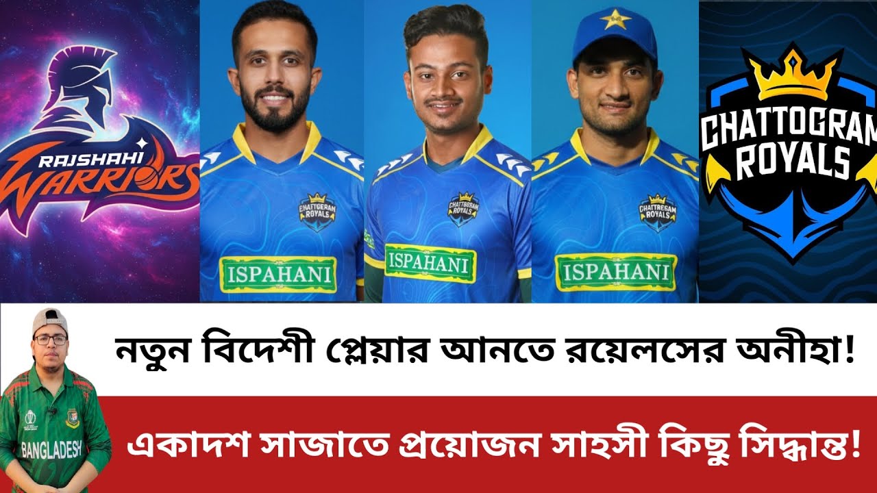 রাজশাহীর বিপক্ষে কোয়ালিফায়ারে যেমন হতে পারে চট্টগ্রাম রয়েলসের একাদশ! Chattogram Royals | BPL 2026