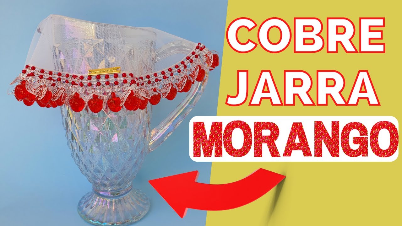 Cobre jarra morango - Passo a Passo