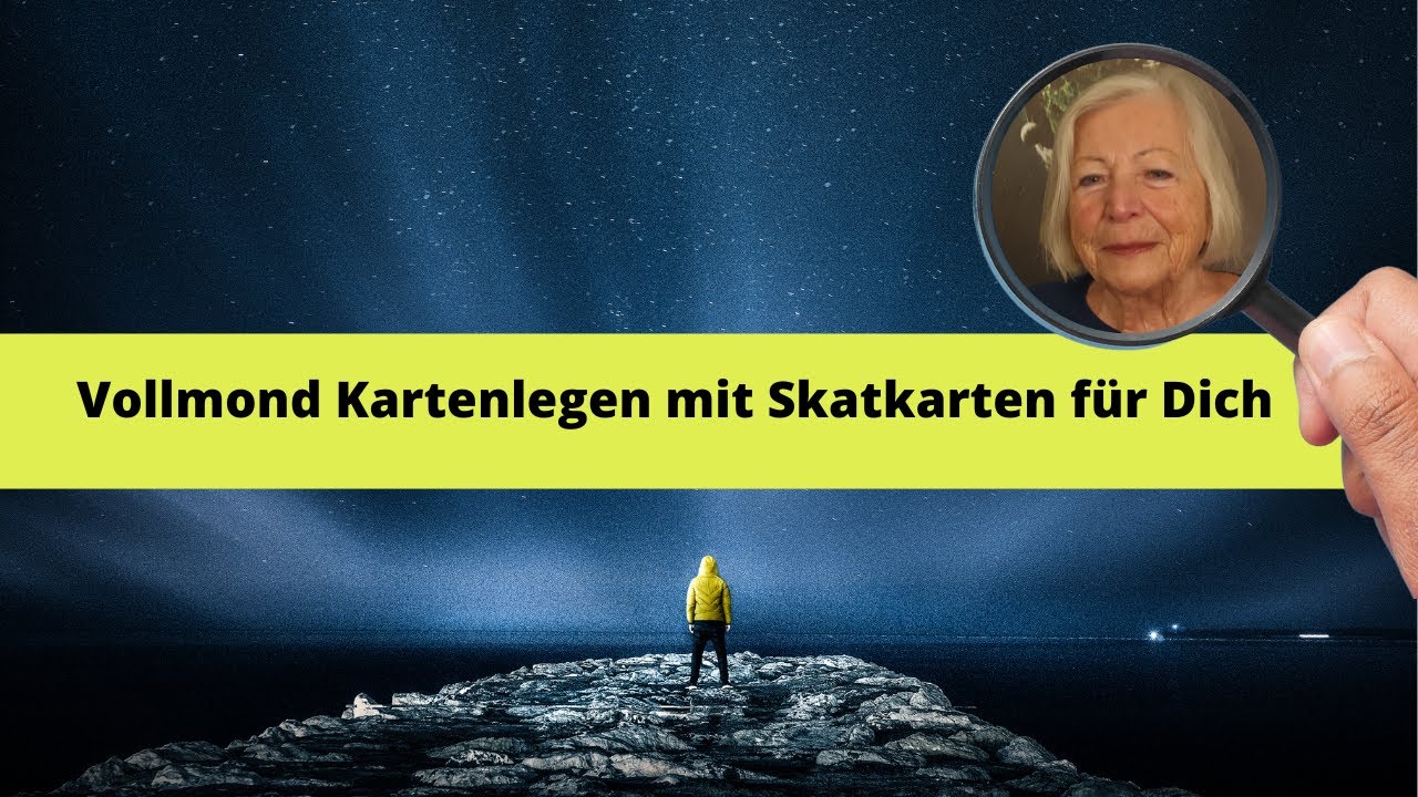 Vollmond Legung mit Skatkarten 31 08 2023