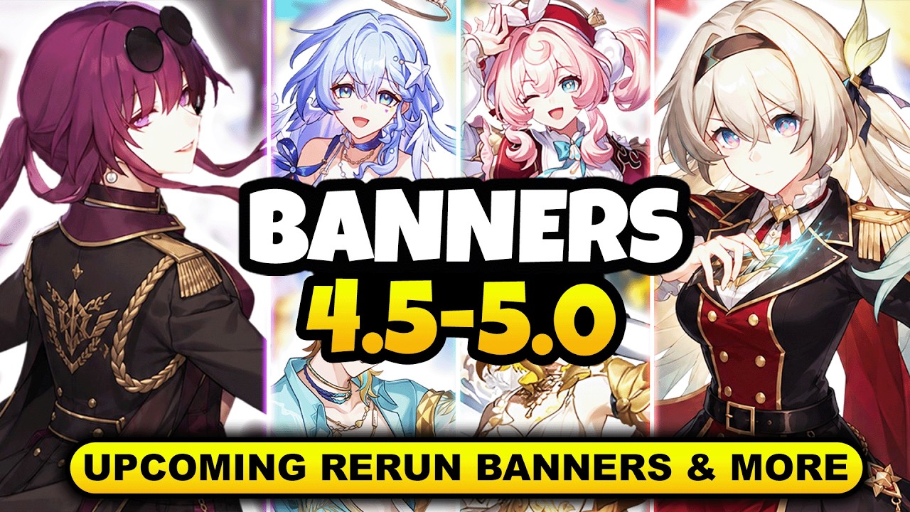 NEW UPDATE! RERUN CHARACTER BANNER ROADMAP FOR 4.5-5.0 | KAFKA SP, FF SP, & MORE - Honkai: Star Rail