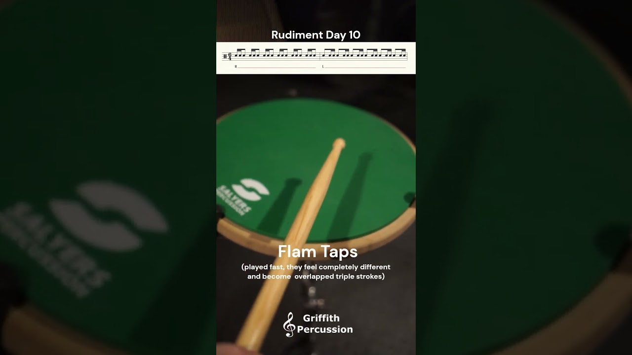 Marching Snare Rudiments - Fast Flam Taps