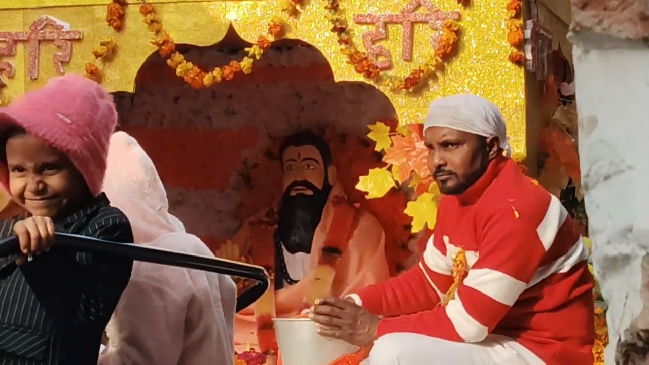 आज हमारे गांव गुमथला में रविदास जयंती के लिए निकली शोभा यात्रा। 