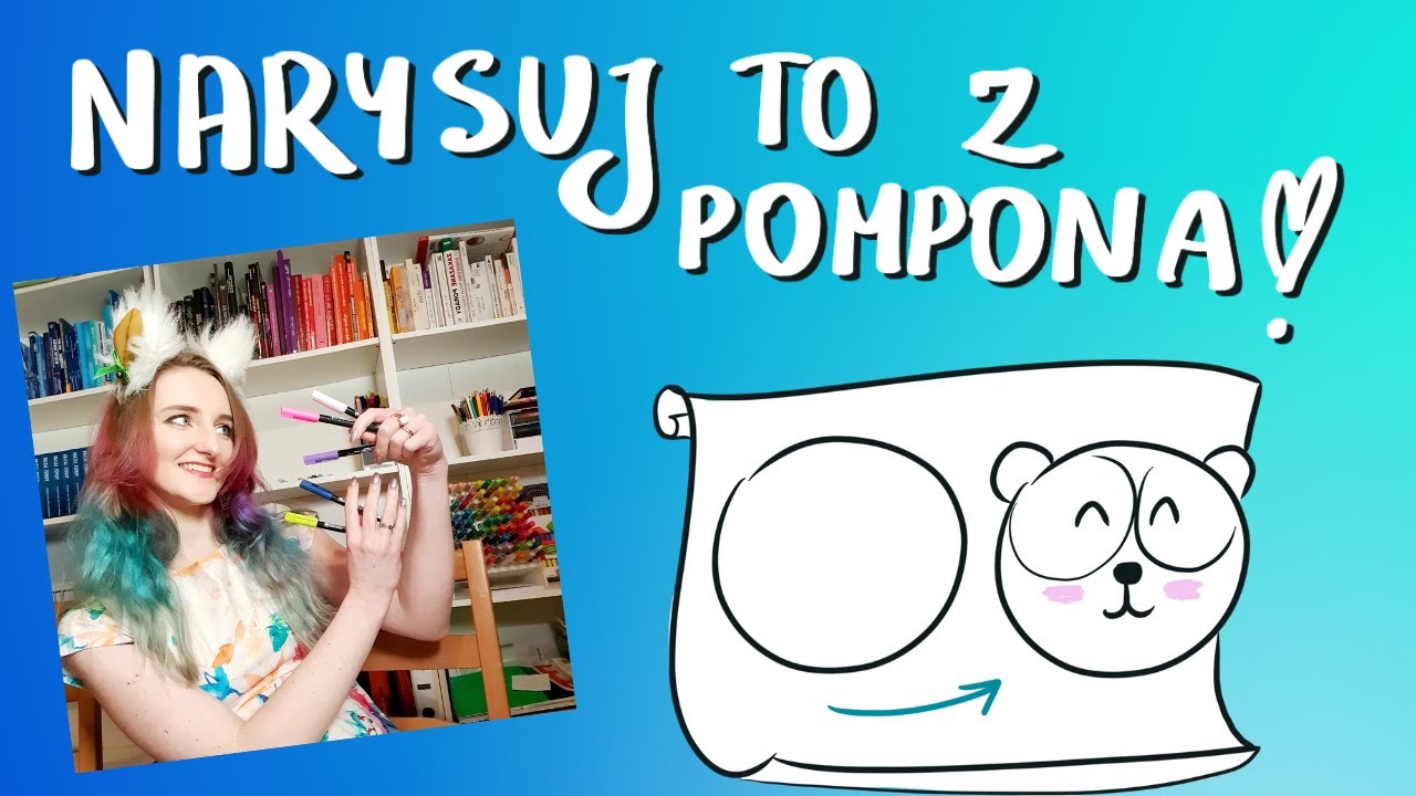 Narysuj 9 zwierząt z... pompona!