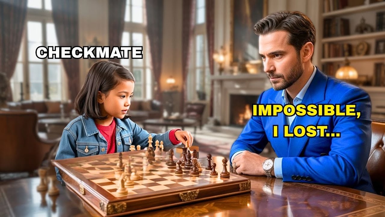 Billionaire invites caretaker's daughter to play chess for fun, he didn't know she was a prodi