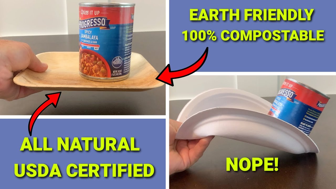 Eco Soul Compostable Palm Plates ~ Ultimate Eco-Friendly Alternative for Sustainable Dining