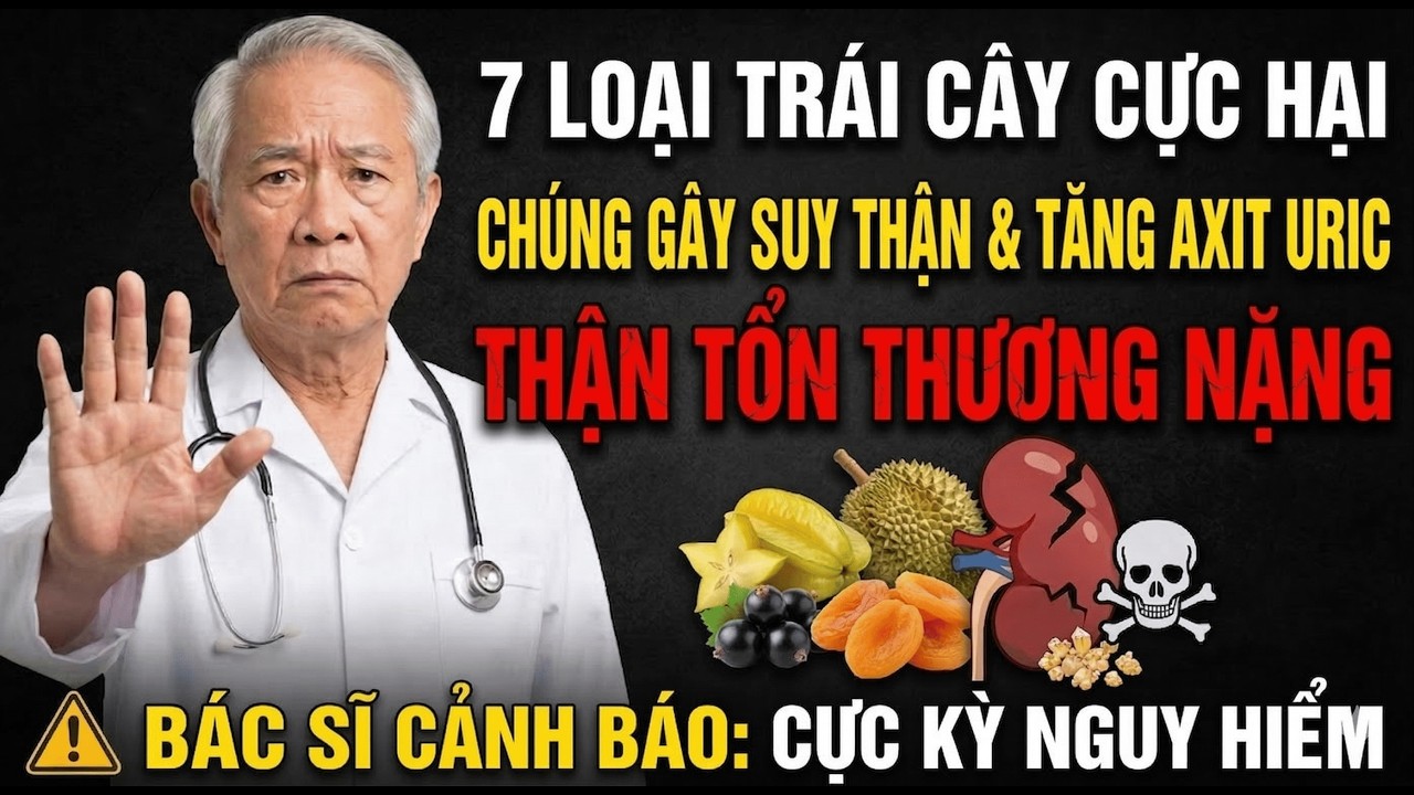 7 LOẠI TRÁI CÂY Cực HẠI THẬN - Người THẬN YẾU Nên HẠN CHẾ ĂN Kẻo SUY THẬN NHANH Gấp 10 Lần