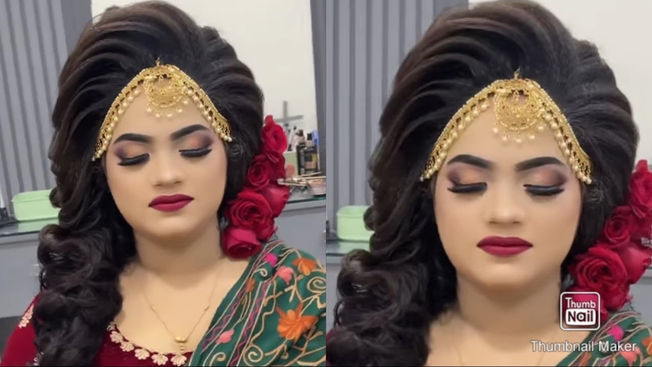 bridal hairstyles tutorial|| Nadia's makeover