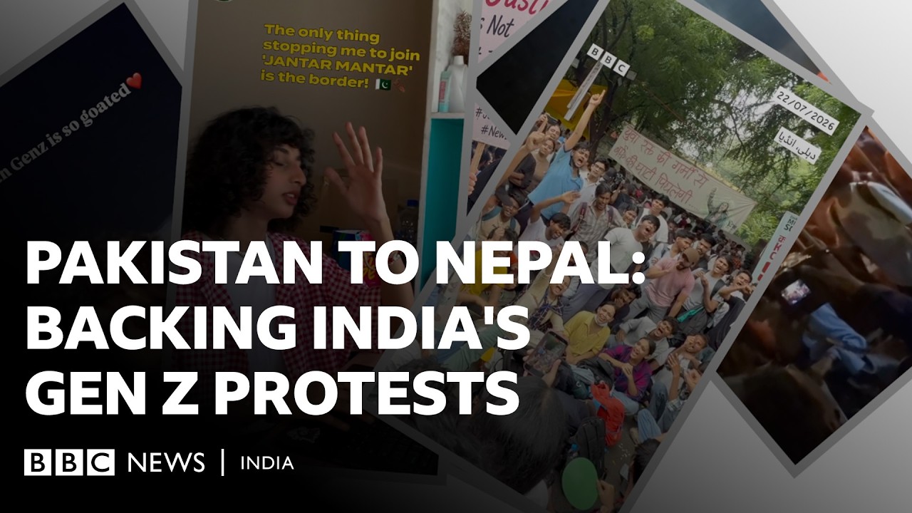 Why young people across South Asia are backing India's student protests | BBC News India