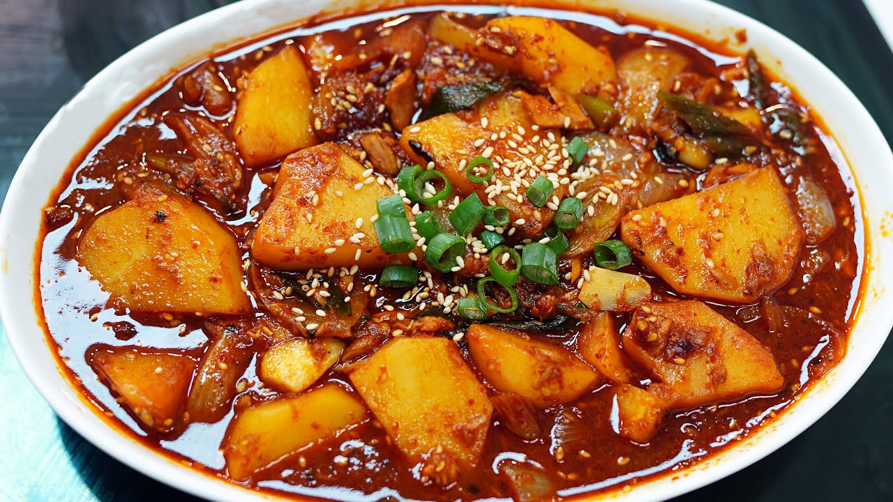 감자조림 꼭 이렇게 만들어 보세요!! 밥솥에 밥 거덜납니다