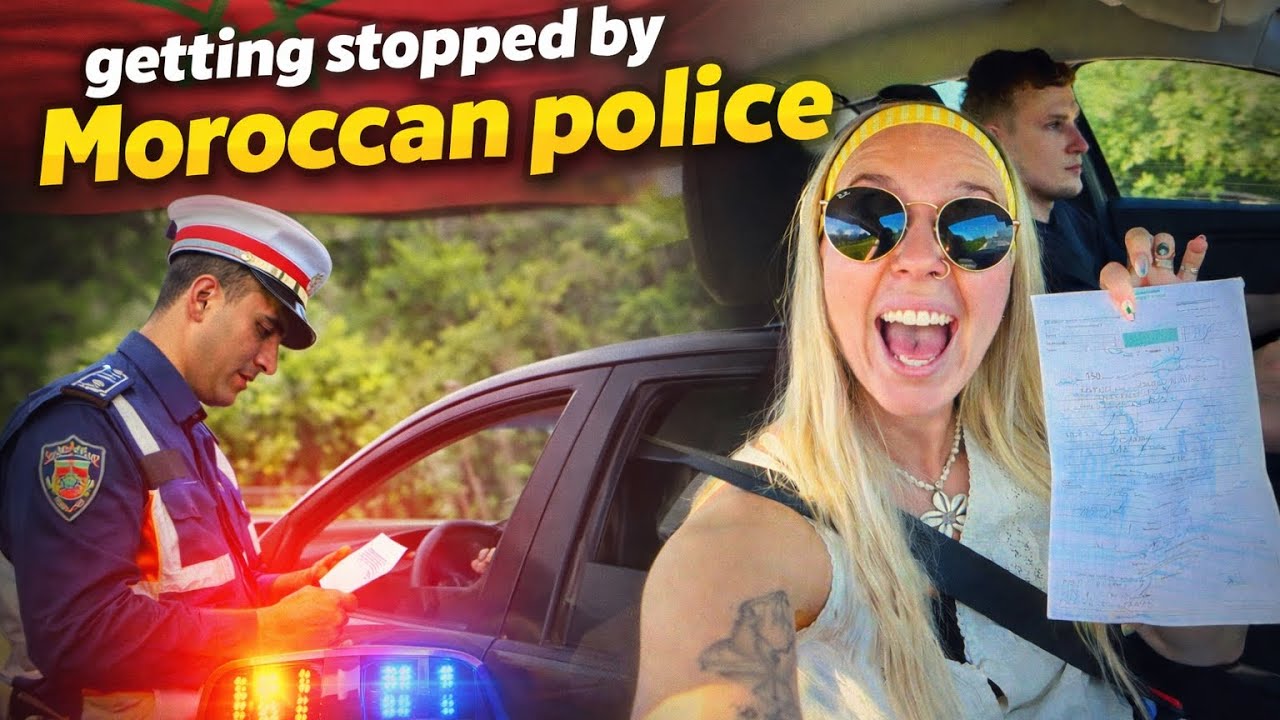GETTING STOPPED BY THE POLICE IN MOROCCO 🚨😱 & EXPLORING ESSAOUIRA 🛍️