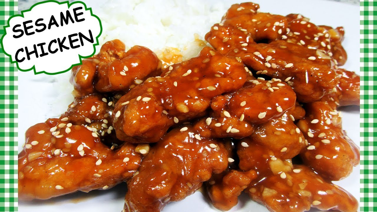 Crispy Sesame Chicken Recipe ~ How to Make Chinese Sesame Chicken