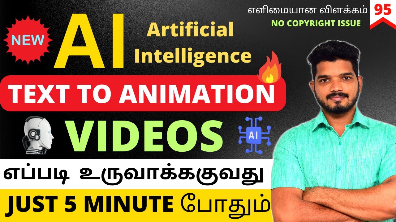 Just 5 Min | Create AI Text To Animation Video tamil | How To Create Text To Videos in Tamil | 95