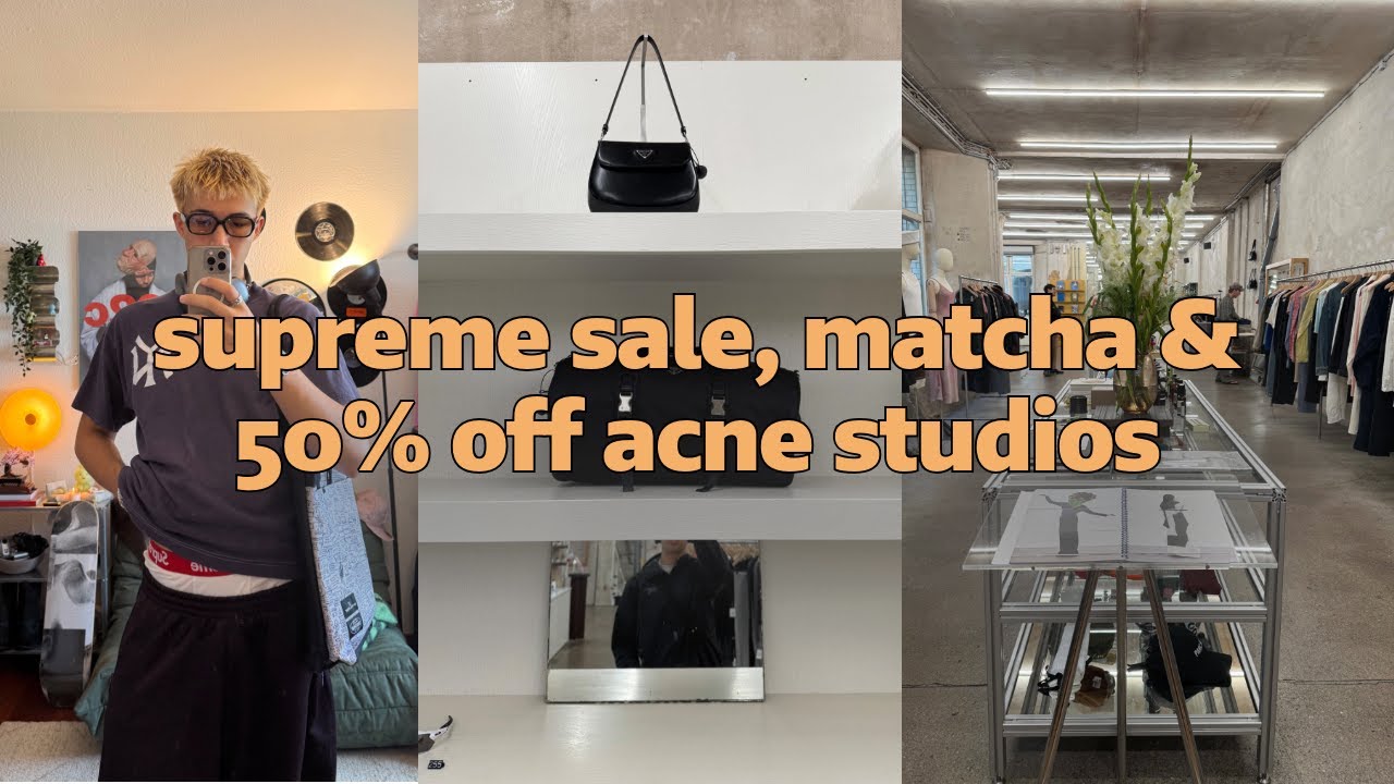 supreme summer sale, flohmarkt, kadewe sale & events ft. acne studios denim