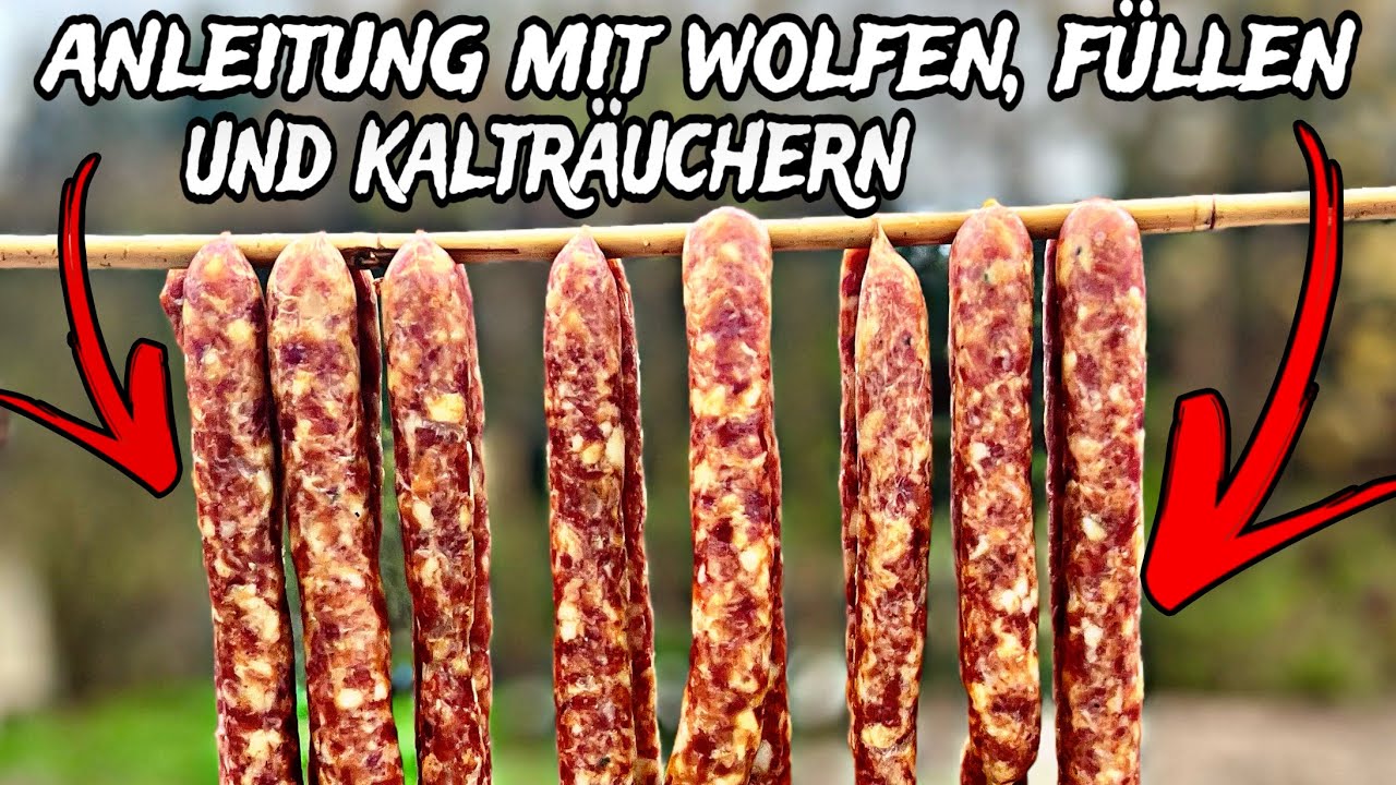 So einfach kannst du Pfefferbeißer zuhause selber machen | Pfefferbeißer wursten und kalträuchern