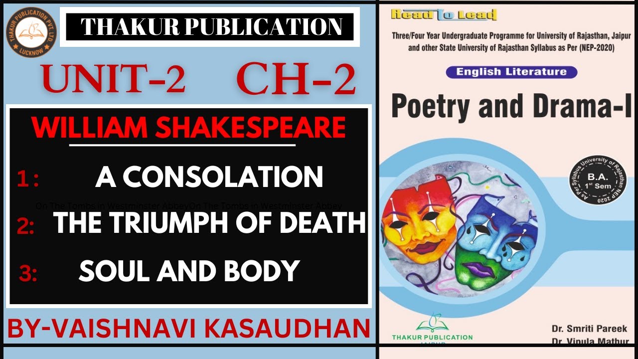 William Shakespeare Sonnet's | Poetry and Drama | English | Unit 2 Chapter 2 | BA 1st Sem | UOR