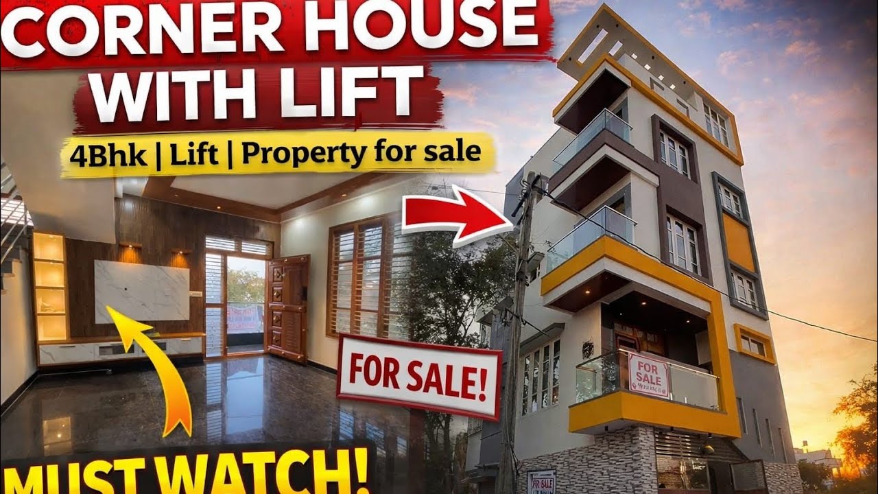 Corner Duplex house with lift | 20×40 | BDA | Bengaluru🏡