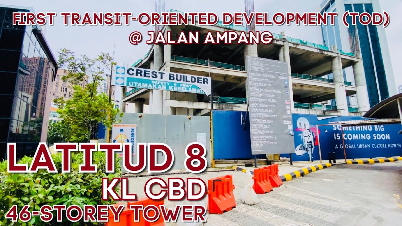 [4K Walk] Latitud8 first Transit-Oriented Development (TOD) sitting atop Dang Wangi LRT (Malaysia)