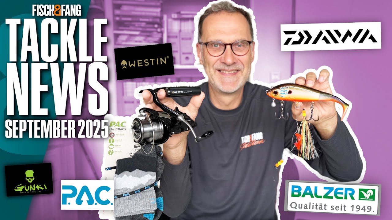 Mini-K&ouml;derkamera, Anti-Zecken-Socken und weitere Ger&auml;te-News f&uuml;r Angler! Tackle-News September 2025