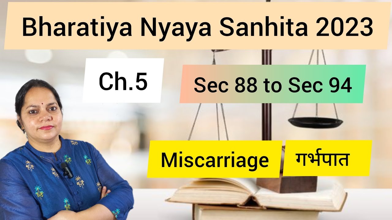 Sec 88 to Sec 94 BNS Offences relating to miscarriage Ch.5