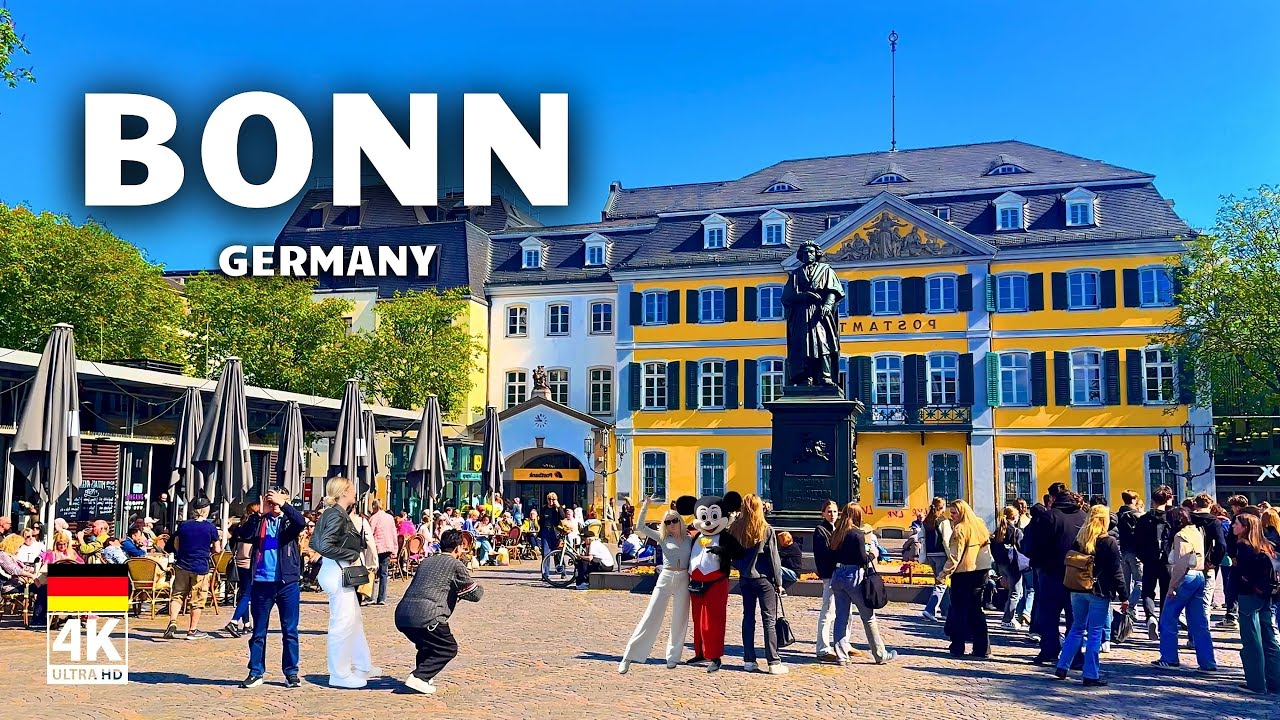 Bonn, Germany 4K HDR Walking Tour | Beethoven’s City – Cherry Blossoms & Landmarks