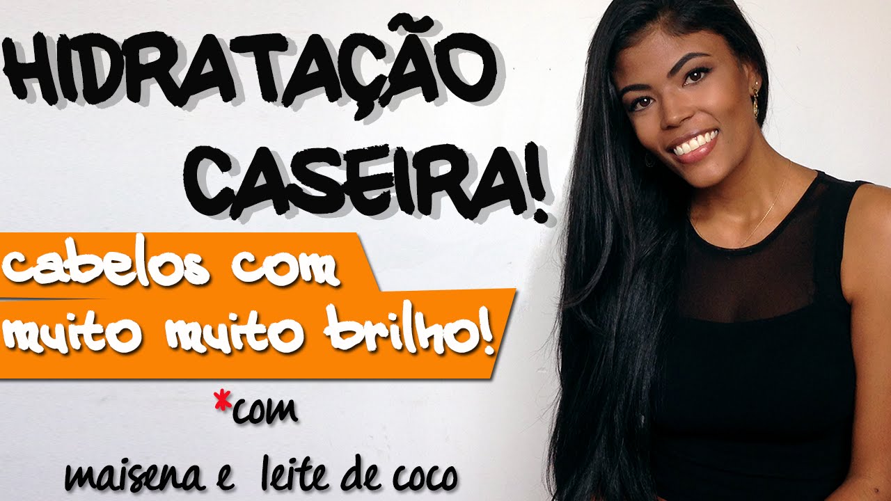 TESTEI: Hidratação Caseira com Leite de coco e Maisena! | Cabelos lisos e cacheados!