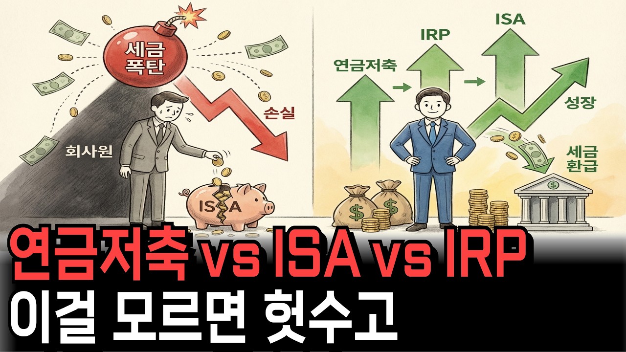 2026년, 초등학생도 이해하는 “연금저축 vs ISA vs IRP” 혜택과 설계 방법 완벽 정리