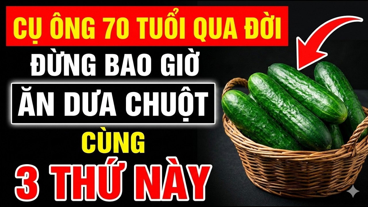 Sau 60 Tuổi, ĐỪNG ĂN DƯA CHUỘT Với 3 Loại Này – Hại DẠ DÀY & HUYẾT ÁP | Sức Khỏe Người Cao Tuổi