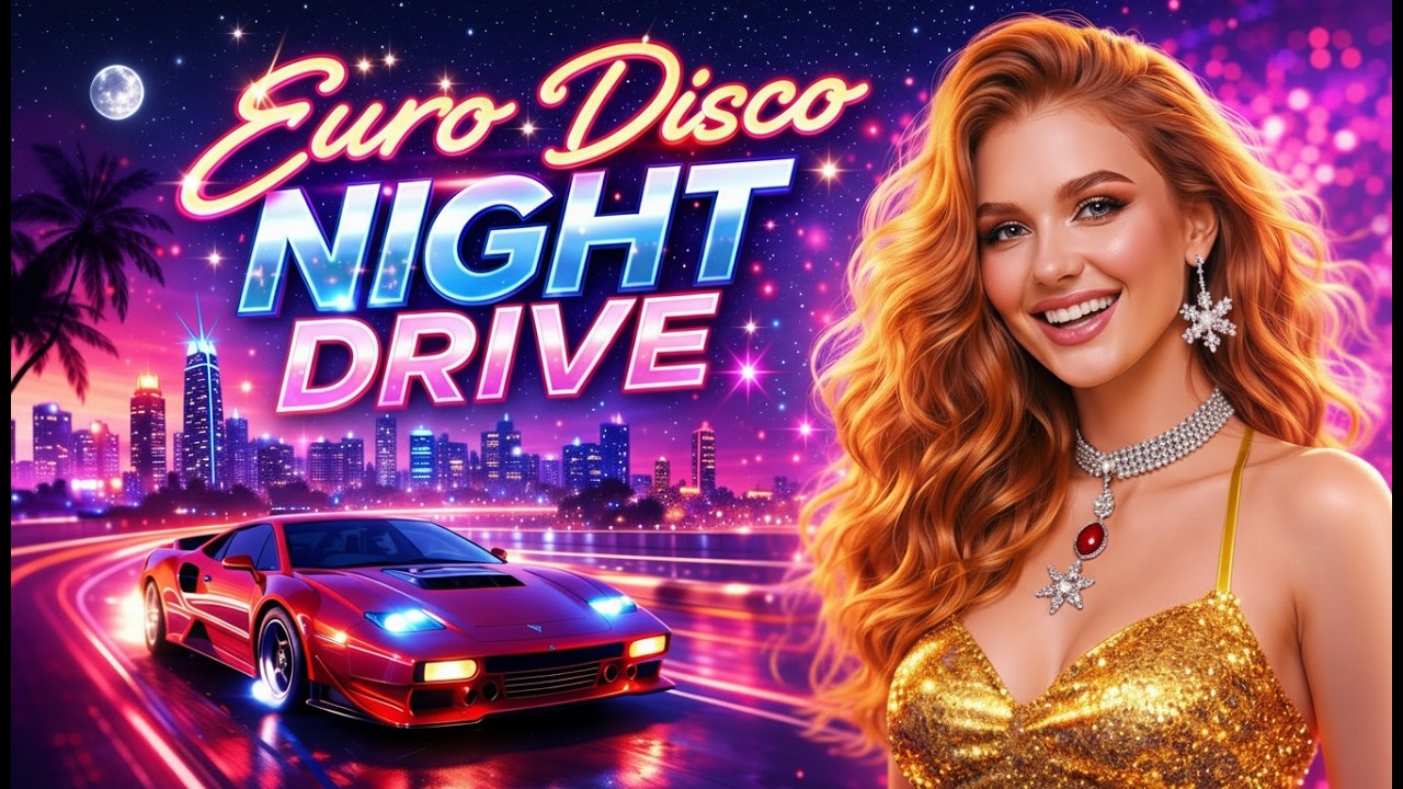 Euro Disco Night Drive ✨ 80s Dancefloor Classics | Romantic Italo & Euro Disco Mix
