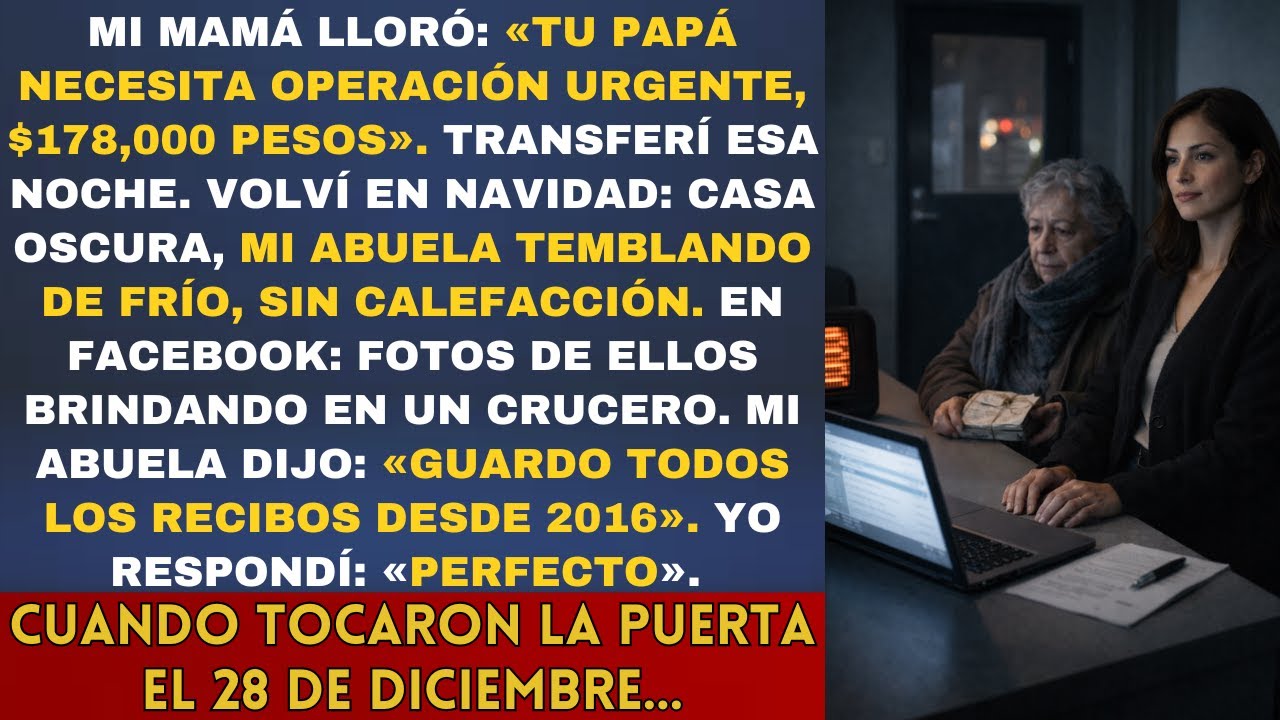 Mi mamá pidió $178,000 para una operación — en Navidad los vi en un crucero...