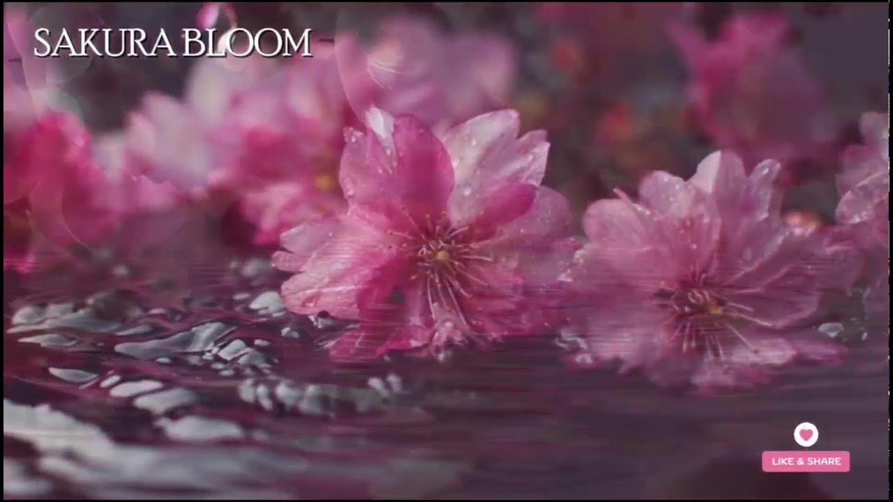 🔴 桜ブルーム – 癒しのピアノと日本の自然音 | 瞑想と安眠の音楽 Healing piano + nature sounds Jepang.