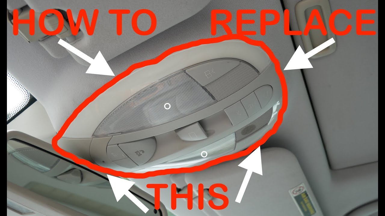 How To Replace front dome light bulb on Mercedes w211 e350