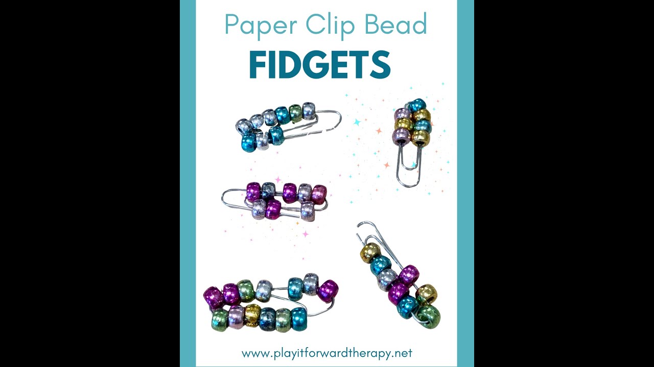 Easy DIY Fidgets with Paper Clips & Pony Beads