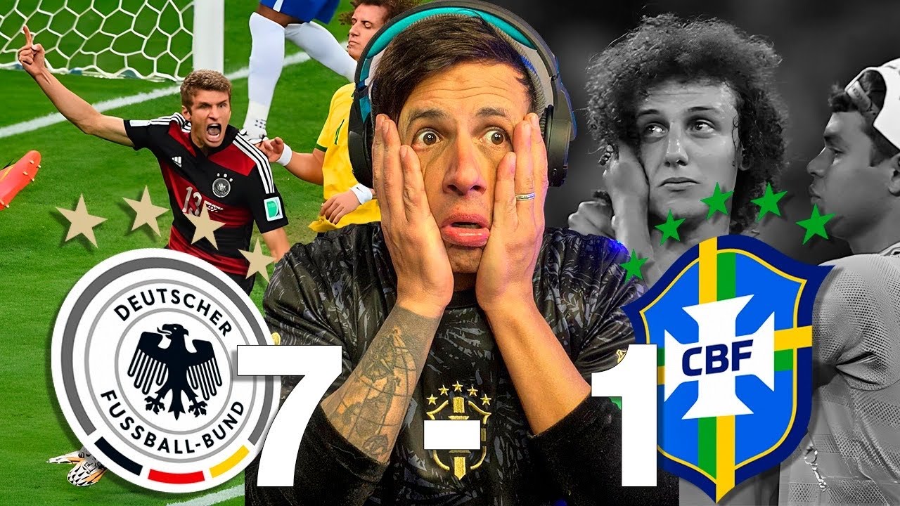 10 ANOS DEL 7A1 ALLAN CANALHA HACE REACCION DEL PARTIDO MAS HUMILLANTE DE LA HISTORIA DE BRASIL.