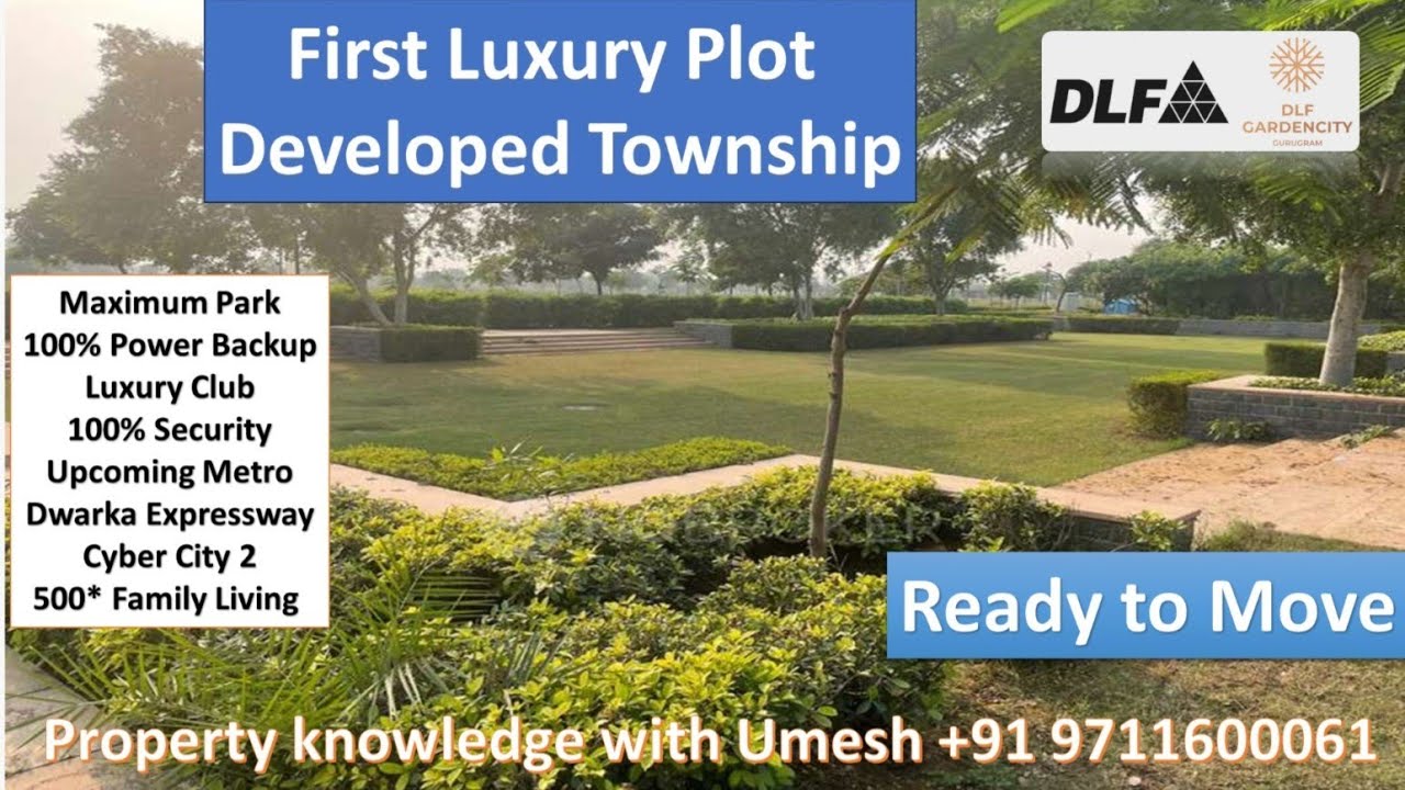 First Luxury Plot Township, READY TO MOVE,100% Power Backup, Club, Max park, DLF GARDEN CITY,Gurgaon