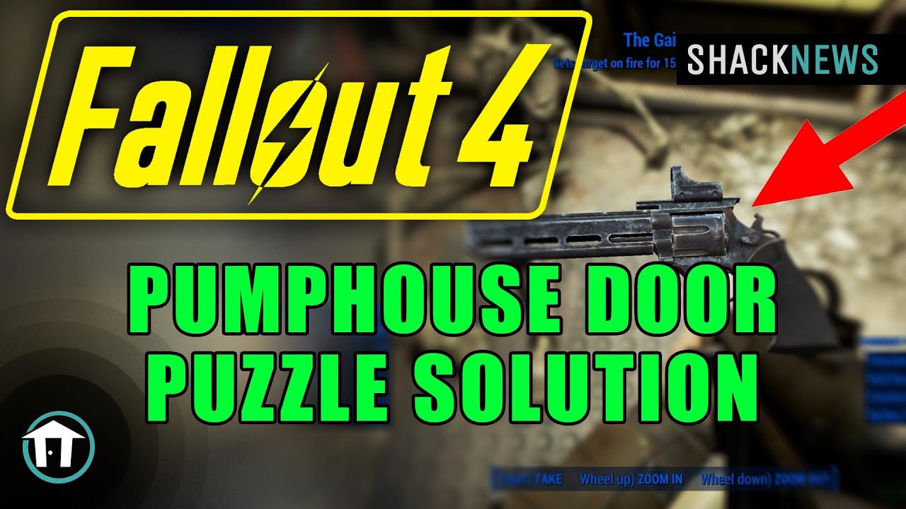 Pumphouse Door Puzzle Solution & The Gainer - Fallout 4