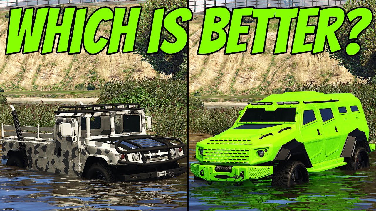 What is the BEST Vehicle to Drive THROUGH WATER With in GTA 5? The Reigning Champion or the Rookie?