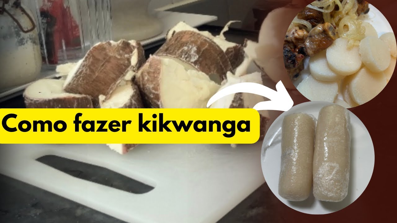 COMO FAZER KIKWANGA/KWANGA/ TCHIKWANGA-passo a passo 🇦🇴🇨🇩comida africana a base de mandioca