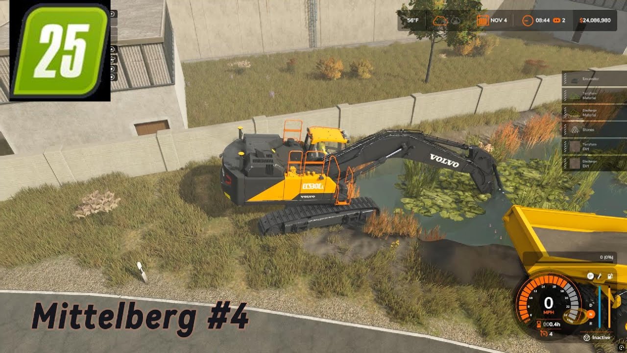 digging out pond for the town of Mittelberg