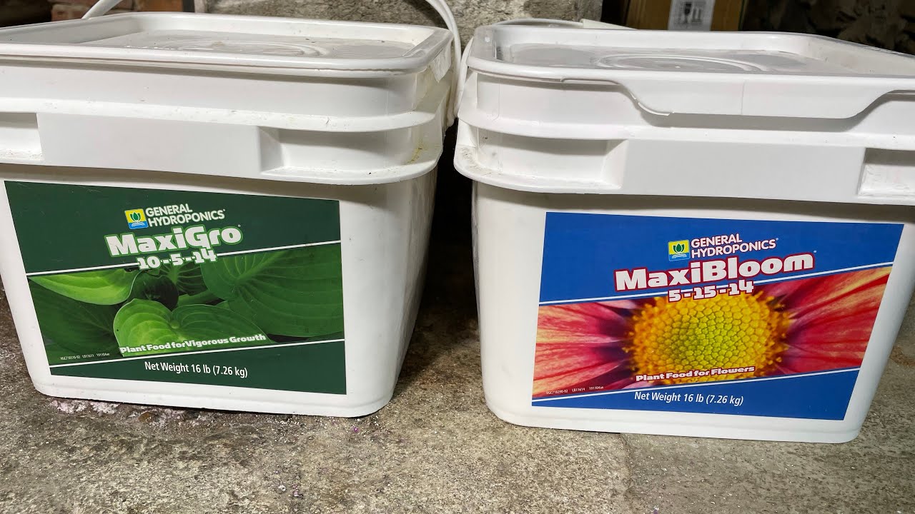 General Hydroponics maxi bloom nutrient change