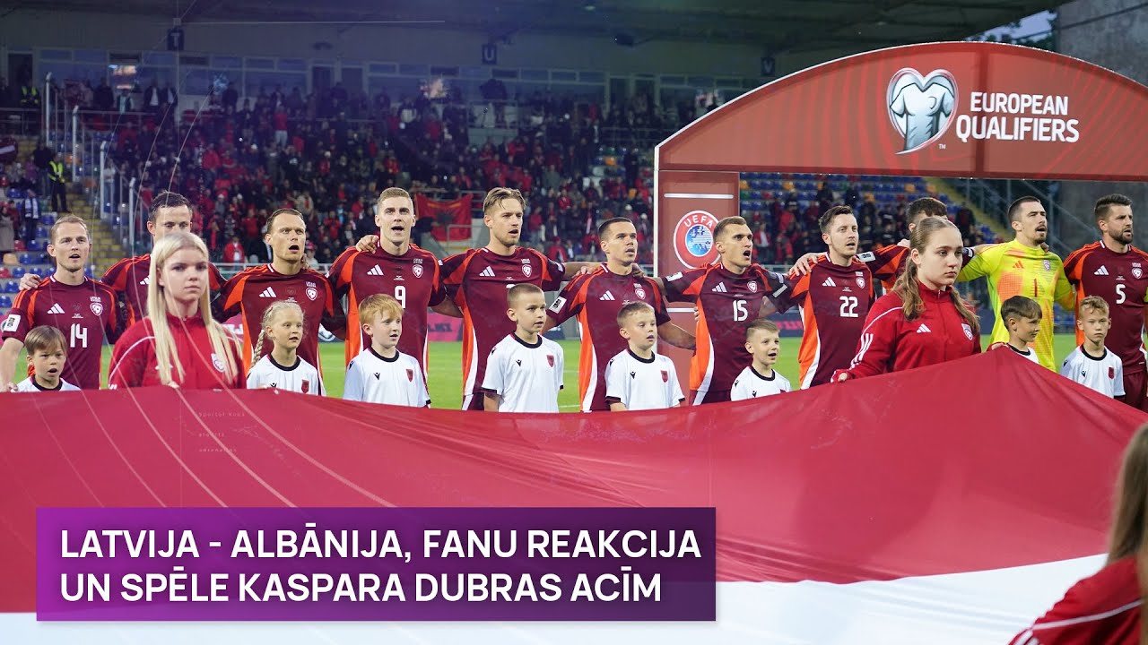 Latvija - Albānija. Albāņu fani un Kaspara Dubras skats uz spēli | Sporta Studija
