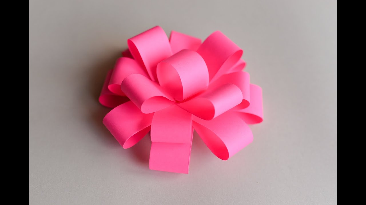 How to Make - Easy Paper Bow  - Step by Step | Papierowa Kokarda