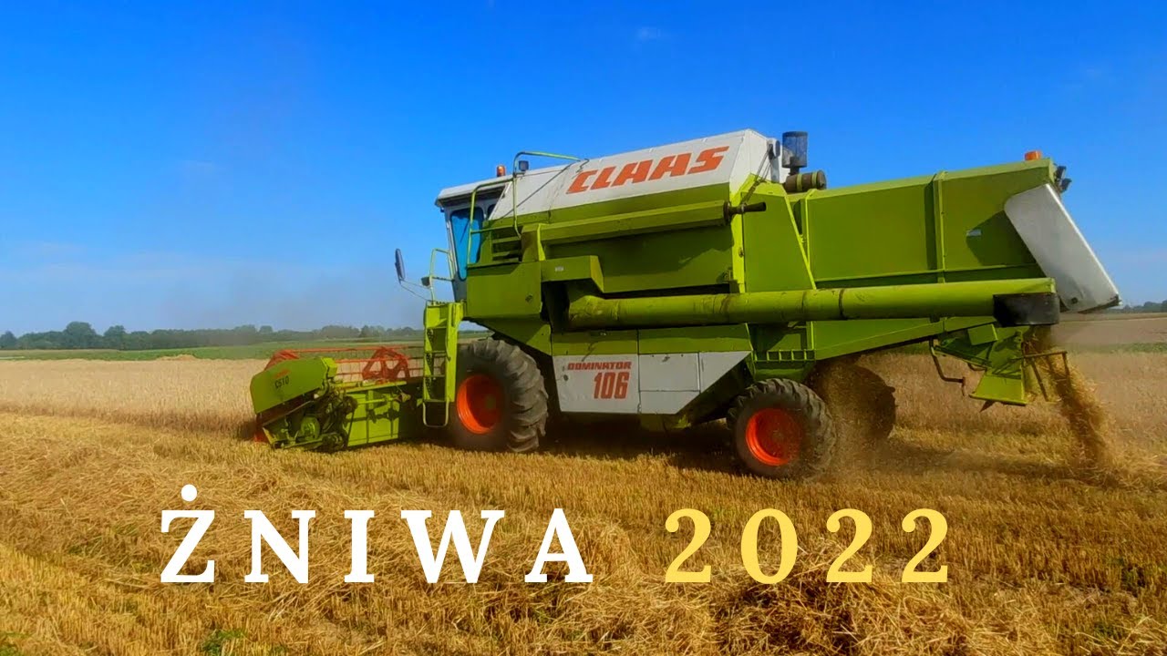 Żniwa 2022 Claas Dominator 106 Dźwięk Silnika.