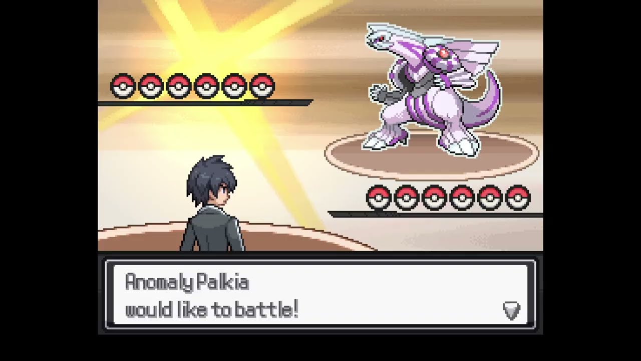Pokemon Reborn MonoPsychic HC Nuzlocke Postgame VS Anomaly Palkia (rough fight)