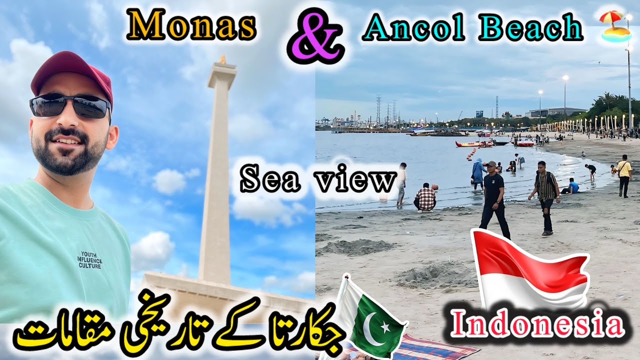 Monas Jakarta And Ancol Beach Tour Indonesia 🇮🇩 | information about Jakarta tourism places