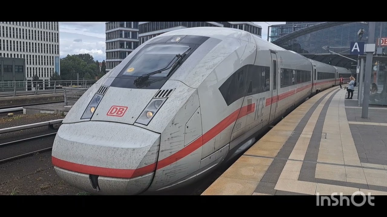Zugverkehr Berlin Hauptbahnhof(Full HD)
