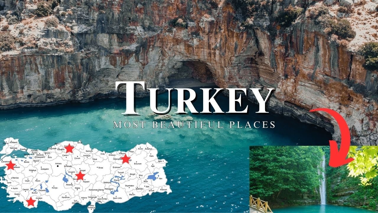 Diversity in Turkish Landscape is amazing, 3 Places completely different to each other - 4K Video