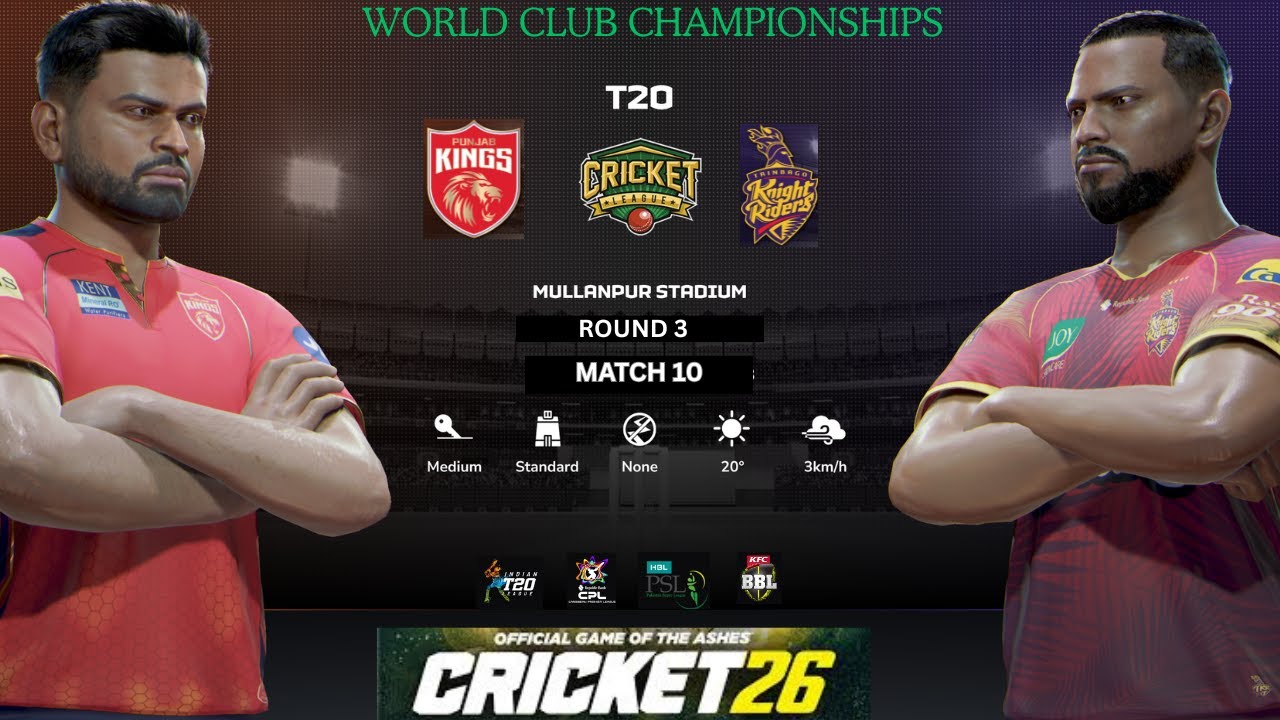 CRICKET 26 Gameplay Match 10 , IPL team Vs CPL team@shreyasiyer @PUNJABKINGSTV #trending 