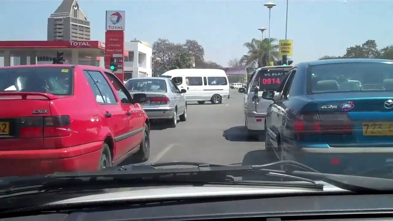 Driving around Harare